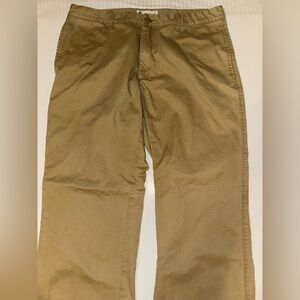 Men’s GAP Original Khaki Pants 35x32 Flat Front 100% Cotton Casual Chino